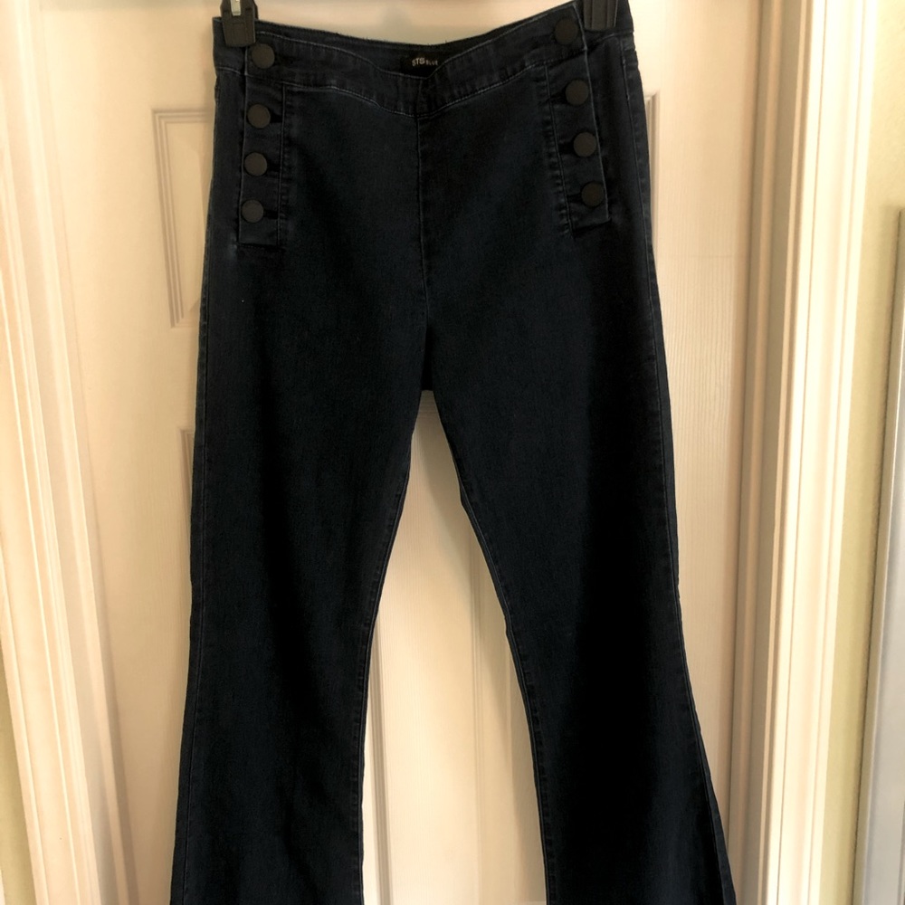 Deep navy flare jeans